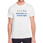 Education is a Human Right Crew Neck T-shirt