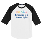 Education is a Human Right Baseball T-shirt